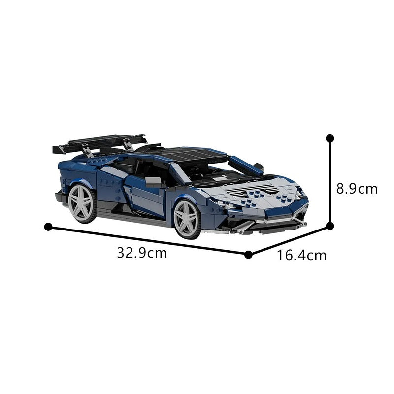 Italian V10 STO Track Supercar Building Kits | LEGO-Compatible MOC - 4