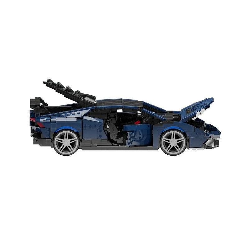 Italian V10 STO Track Supercar Building Kits | LEGO-Compatible MOC - 5
