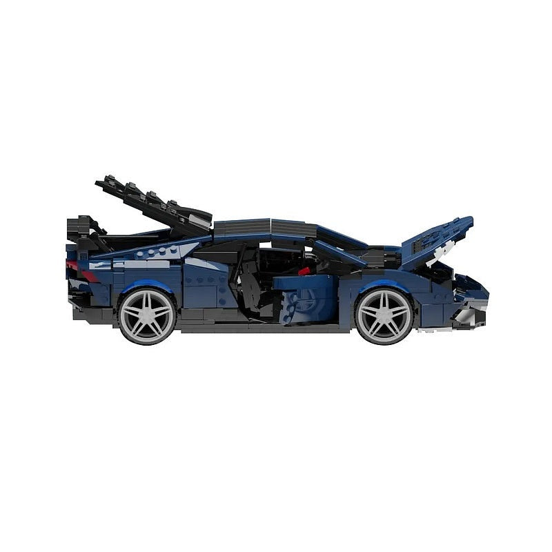 Italian V10 STO Track Supercar MOC Building Kit | Vehicle Model - 5