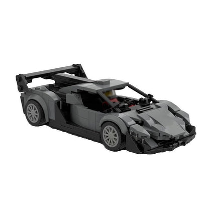 Italian V12 Arrowhead Hypercar MOC Building Kit | 8-Wide Vehicle Model - 3