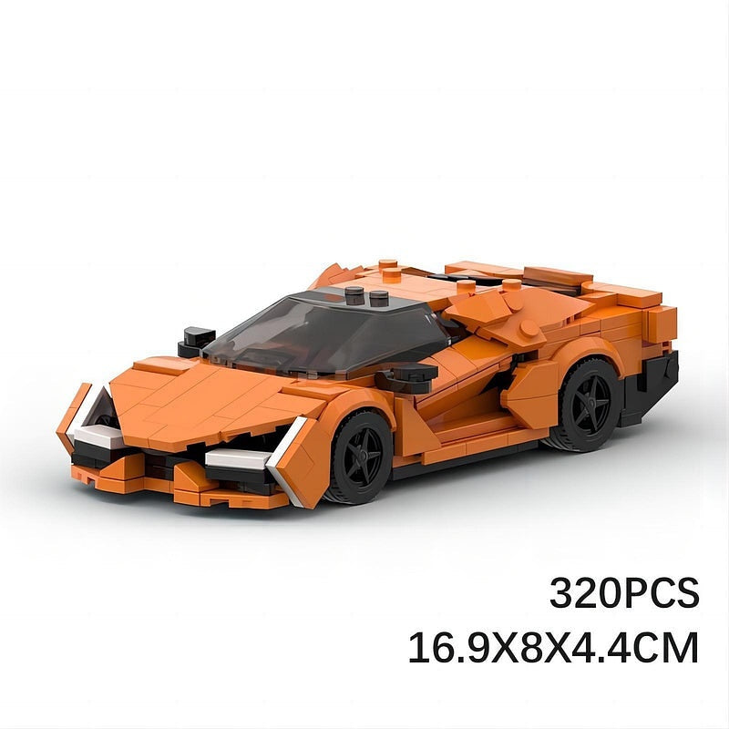 Italian V12 Hybrid Supercar MOC Building Kit | Dual Clutch Vehicle Model - 6