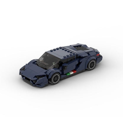 Italian V12 Hypercar MOC Building Kit | Supercar Vehicle Model - 1