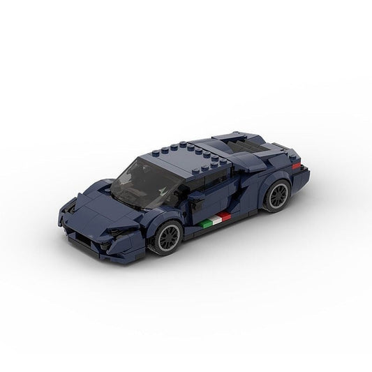 Italian V12 Hypercar MOC Building Kit | Supercar Vehicle Model - 1
