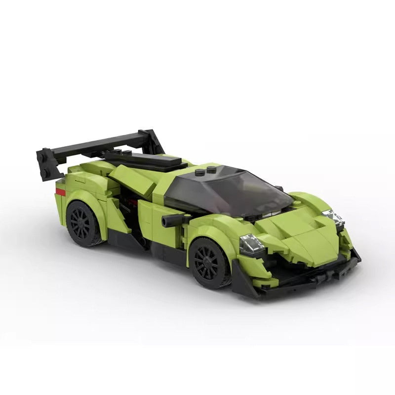 Italian V12 Hypercar with Opening Doors Building Kit | LEGO-Compatible MOC - 1