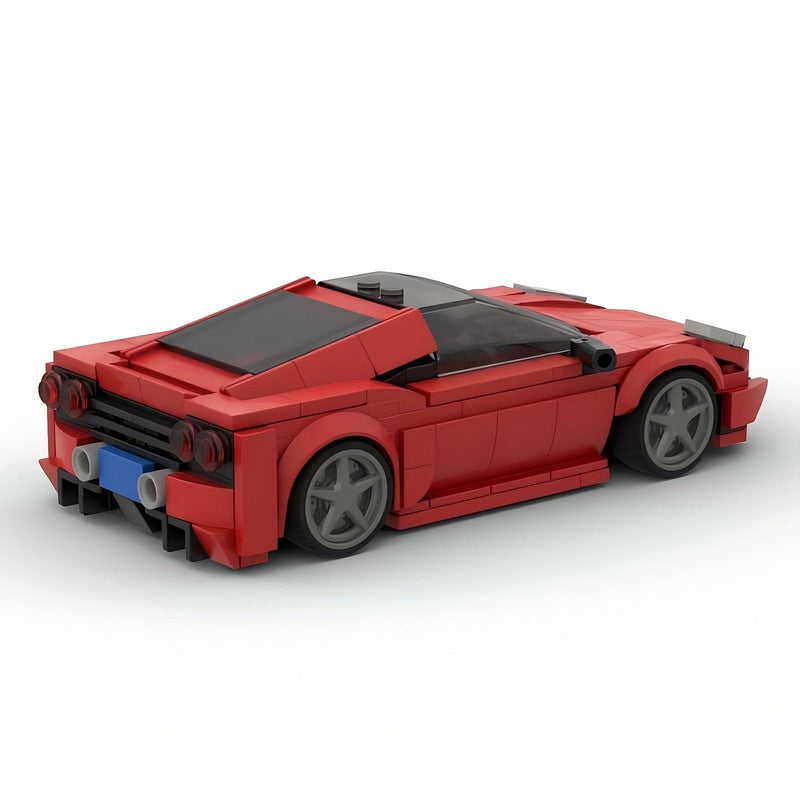 Italian V8 Track Supercar Building Kit | LEGO-Compatible MOC - 4