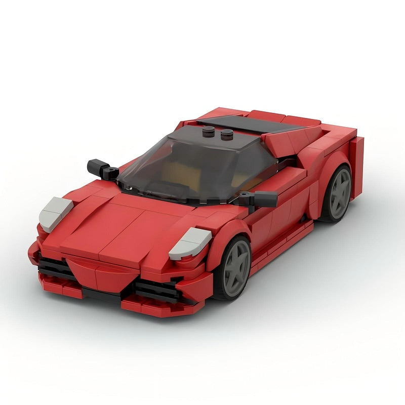 Italian V8 Track Supercar Building Kit | LEGO-Compatible MOC - 5