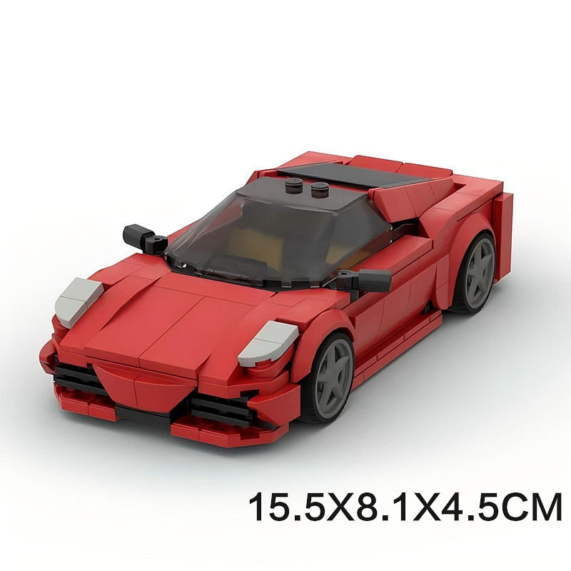 Italian V8 Track Supercar Building Kit | LEGO-Compatible MOC - 6