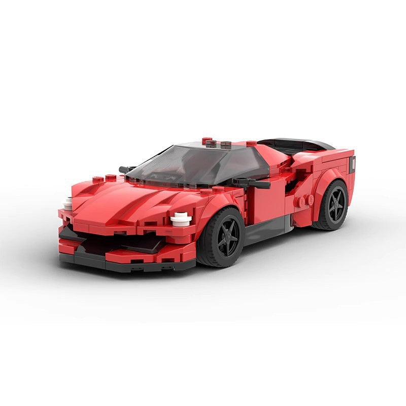 Italian V8 Tri-Motor Hybrid Hypercar MOC Building Kit | Sports Car Model - 1