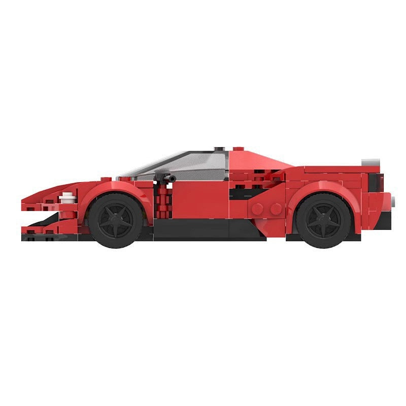 Italian V8 Tri-Motor Hybrid Hypercar MOC Building Kit | Sports Car Model - 2