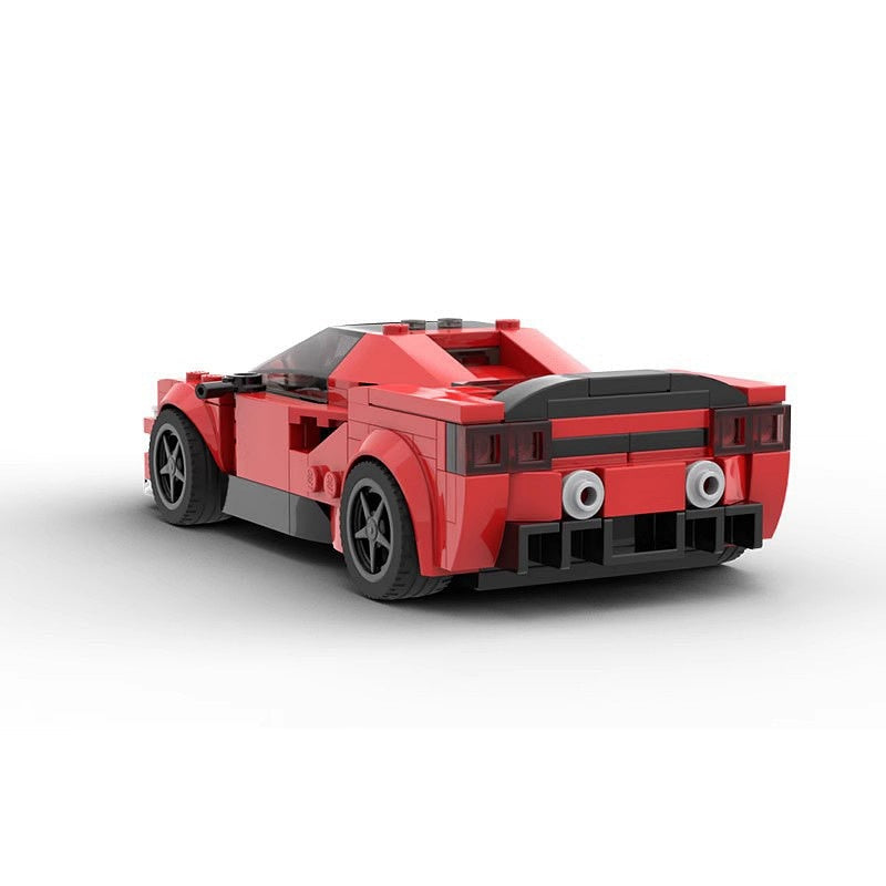 Italian V8 Tri-Motor Hybrid Hypercar MOC Building Kit | Sports Car Model - 3