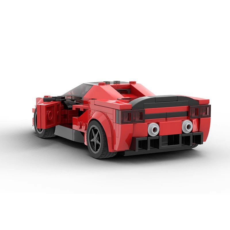 Italian V8 Tri-Motor Hybrid Hypercar MOC Building Kit | Sports Car Model - 4