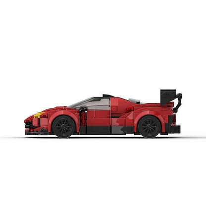 Italian Widebody V8 Track Supercar MOC Building Kit | 8-Wide Vehicle - 2