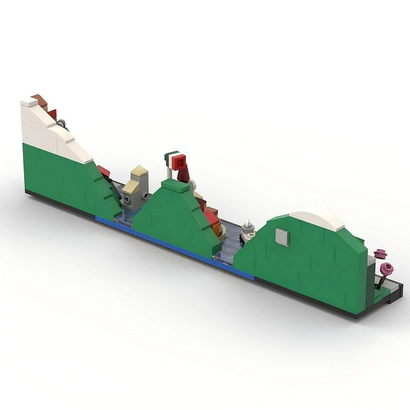 Italy Lake Como Skyline MOC Building Kit | Scenic Architecture Model - 3