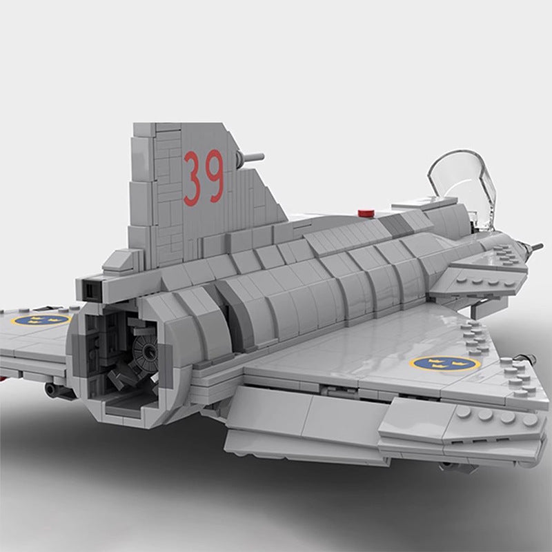 JA & AJ-37 Viggen Building Kit | LEGO-Compatible MOC - 2