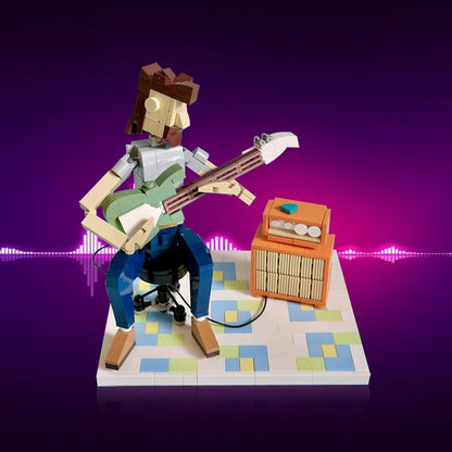 Jam Session Guitarist MOC Building Kit | Music Performance Display Model - 2