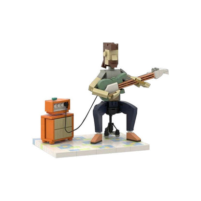 Jam Session Guitarist MOC Building Kit | Music Performance Display Model - 4