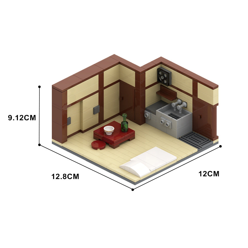 Japanese Apartment Building Kit | LEGO-Compatible MOC - 3