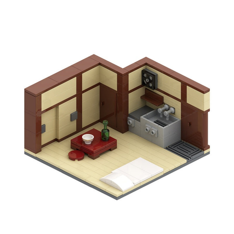 Japanese Apartment MOC Building Kit | Urban Architecture Model - 1