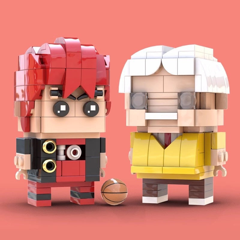 Japanese Basketball Anime Team BrickHeadz Building Kit | LEGO-Compatible MOC - 11