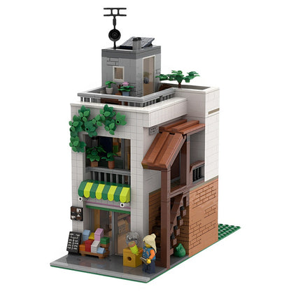 Japanese Convenience Store MOC Modular Building Kit - 2