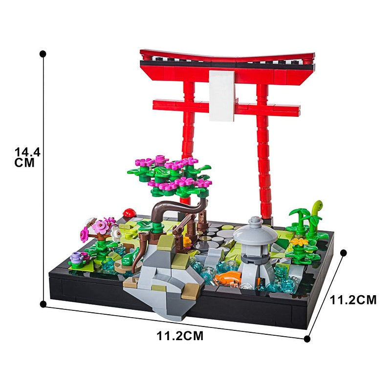 Japanese Garden MOC Building Kit | Traditional Landscape Architecture - 3