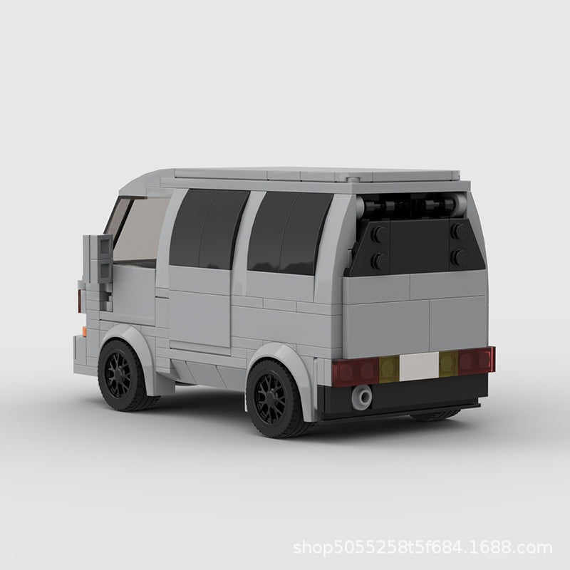 Japanese Kei Van Building Kit | LEGO-Compatible MOC - 2