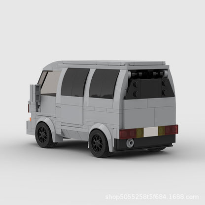 Japanese Kei Van Building Kit | LEGO-Compatible MOC - 2
