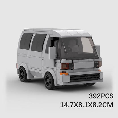 Japanese Kei Van MOC Building Kit | Compact Vehicle Model - 5