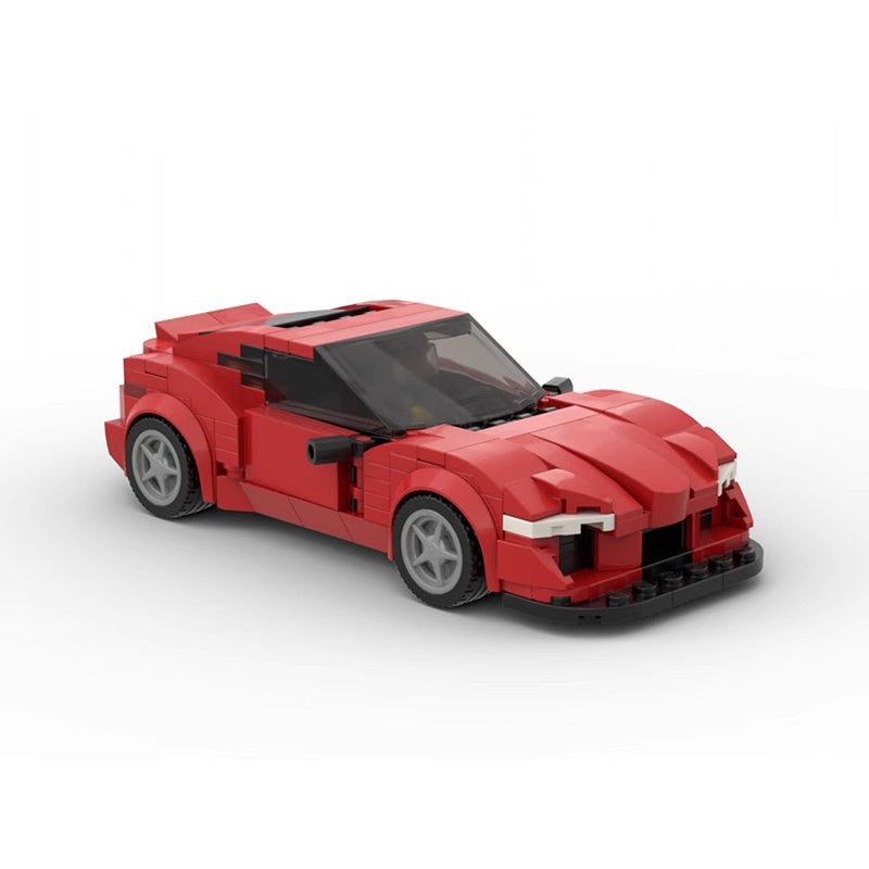 Japanese MK5 Sports Car Building Kit | 8-Wide LEGO-Compatible MOC - 1