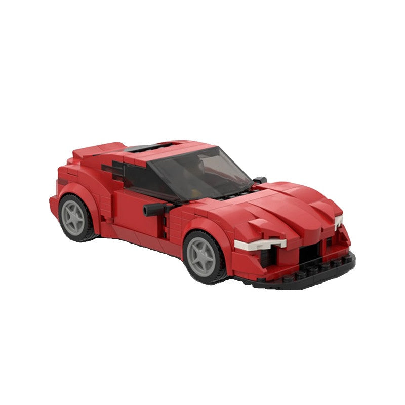 Japanese MK5 Sports Car Building Kit | 8-Wide LEGO-Compatible MOC - 2