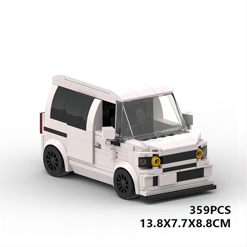 Japanese N-Van Kei Car Building Kit | 8 stud LEGO-Compatible MOC - 6