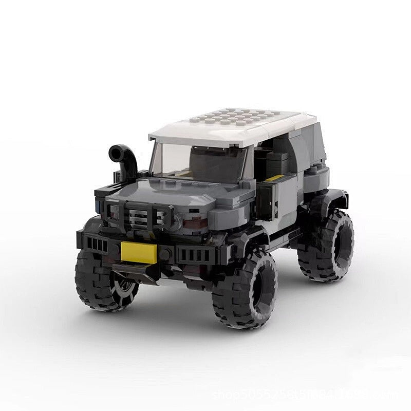 Japanese Retro 4x4 Cruiser SUV MOC Building Kit | Off-Road Vehicle Model - 1