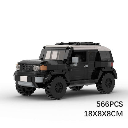 Japanese Retro 4x4 Cruiser SUV MOC Building Kit | Off-Road Vehicle Model - 4