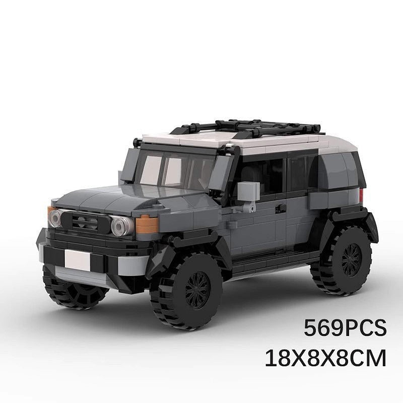 Japanese Retro 4x4 Cruiser SUV MOC Building Kit | Off-Road Vehicle Model - 5