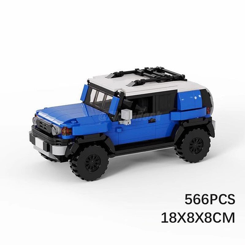 Japanese Retro 4x4 Cruiser SUV MOC Building Kit | Off-Road Vehicle Model - 6
