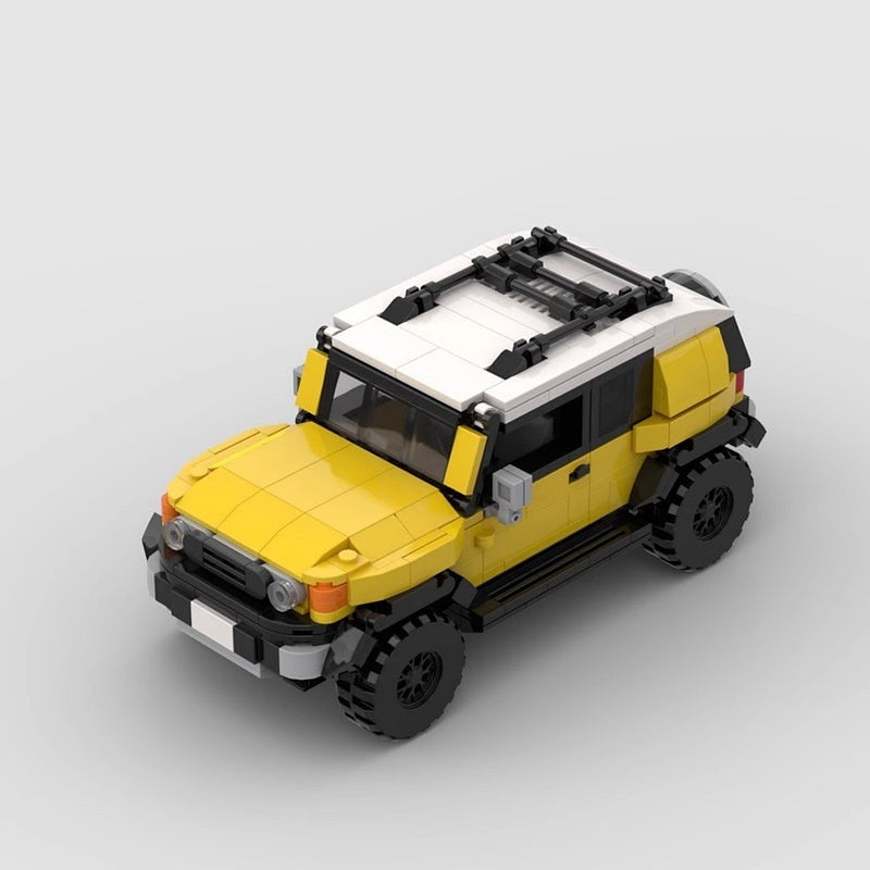 Japanese Retro 4x4 Cruiser SUV MOC Building Kit | Off-Road Vehicle Model - 9