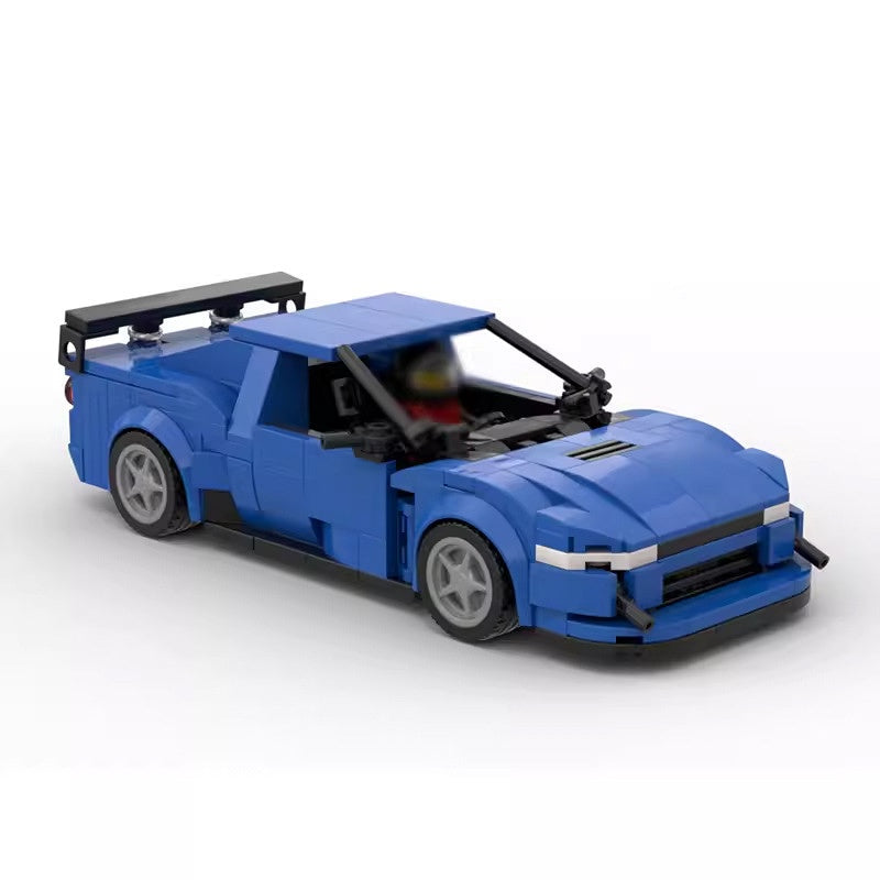 Japanese Retro Turbo Sports Car R33 Tuner Coupe Building Kit | LEGO-Compatible MOC - 3