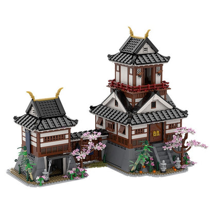 Japanese Samurai Castle MOC Building Kit | Historic Fortress Model - 1