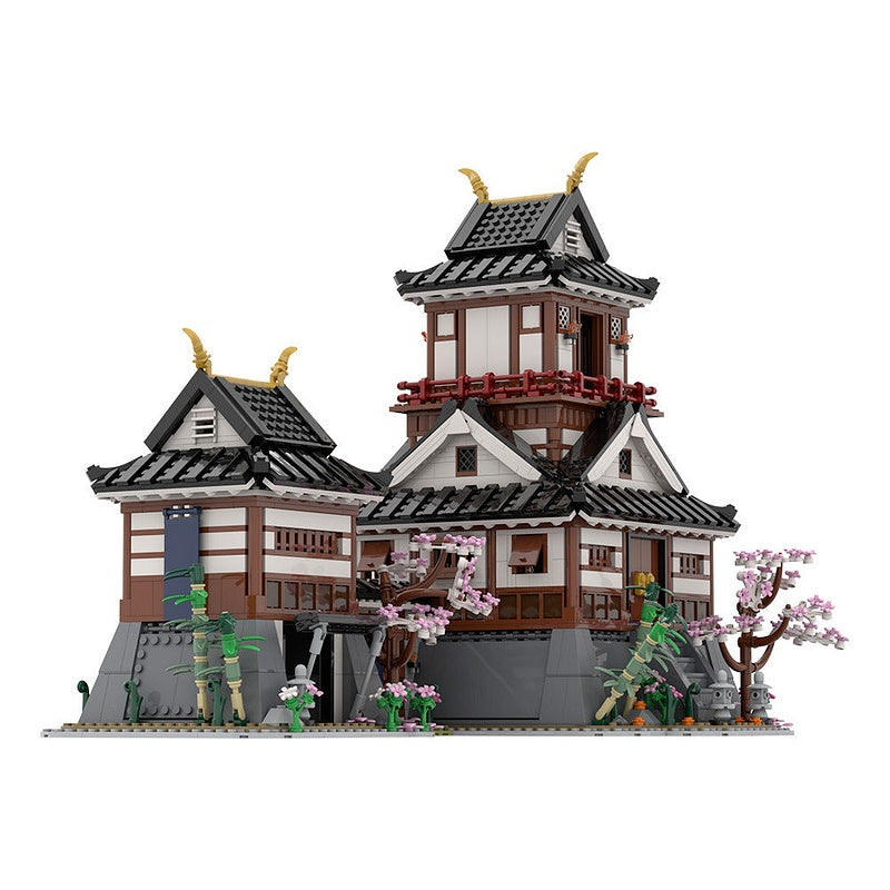 Japanese Samurai Castle MOC Building Kit | Historic Fortress Model - 3