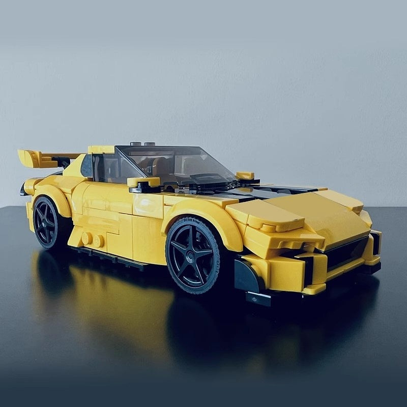 Japanese Street Racer FD3S Style MOC Building Kit | Sports Car Model - 5