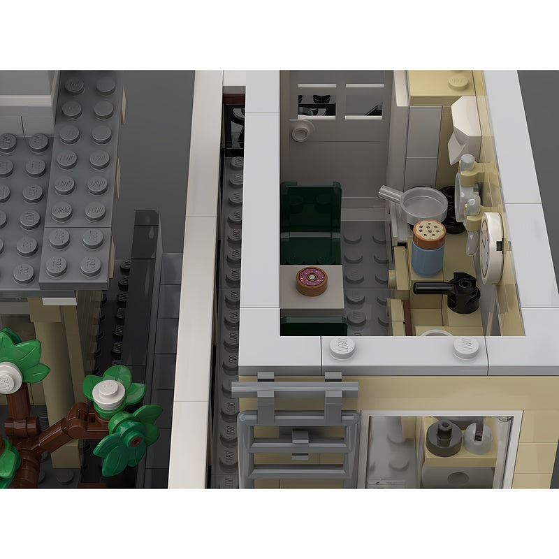 Japanese Temple and Police Box Street Scene MOC Building Kit - 3