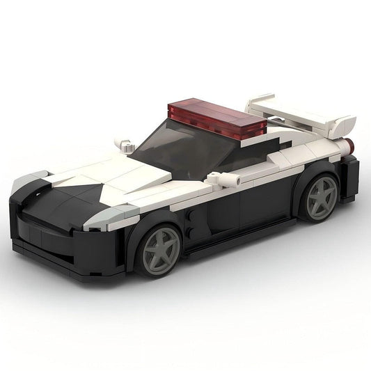 Japanese Turbo Sports Police Cruiser MOC Building Kit | Vehicle Model - 1