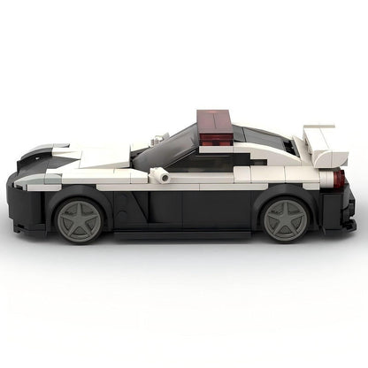 Japanese Turbo Sports Police Cruiser MOC Building Kit | Vehicle Model - 5