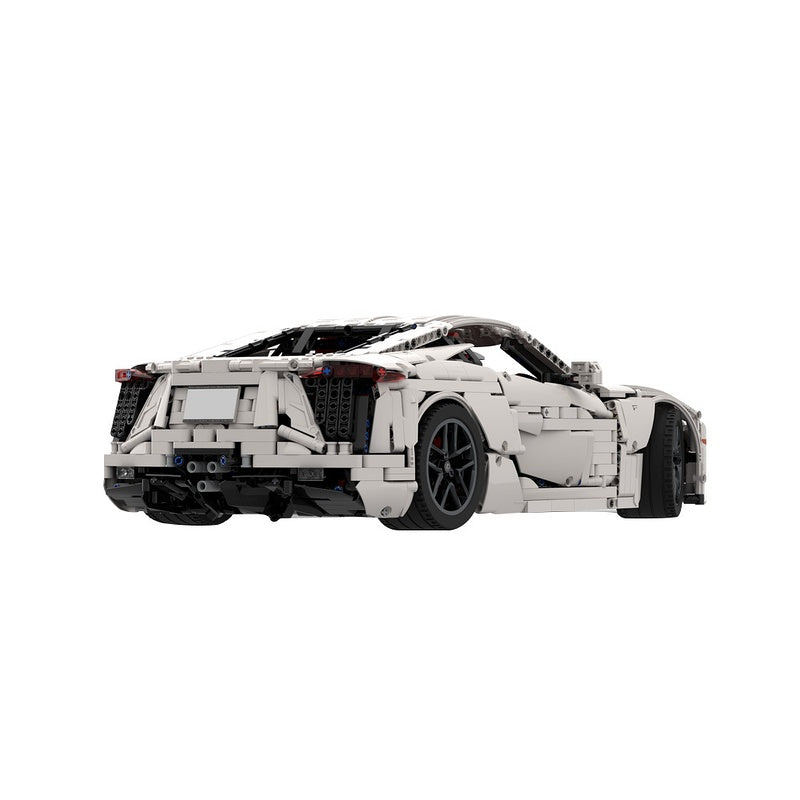 Japanese V10 Supercar Building Kit | 1:8 Scale | LEGO-Compatible MOC - 2