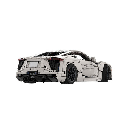 Japanese V10 Supercar MOC Building Kit | 1:8 Scale Vehicle Model - 2