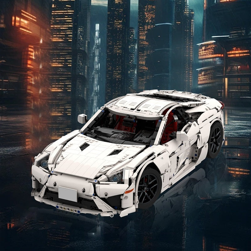 Japanese V10 Supercar MOC Building Kit | 1:8 Scale Vehicle Model - 5
