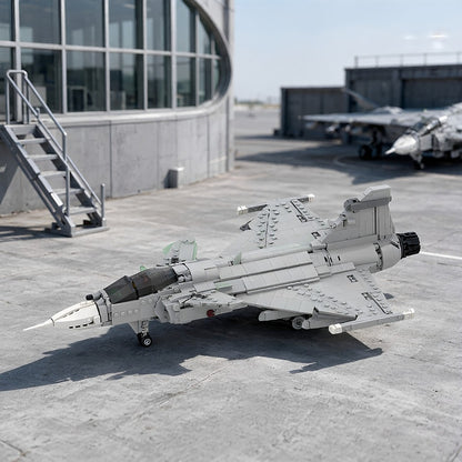 JAS-39 E Fighter Jet MOC Building Kit | 1:35 Scale - 3
