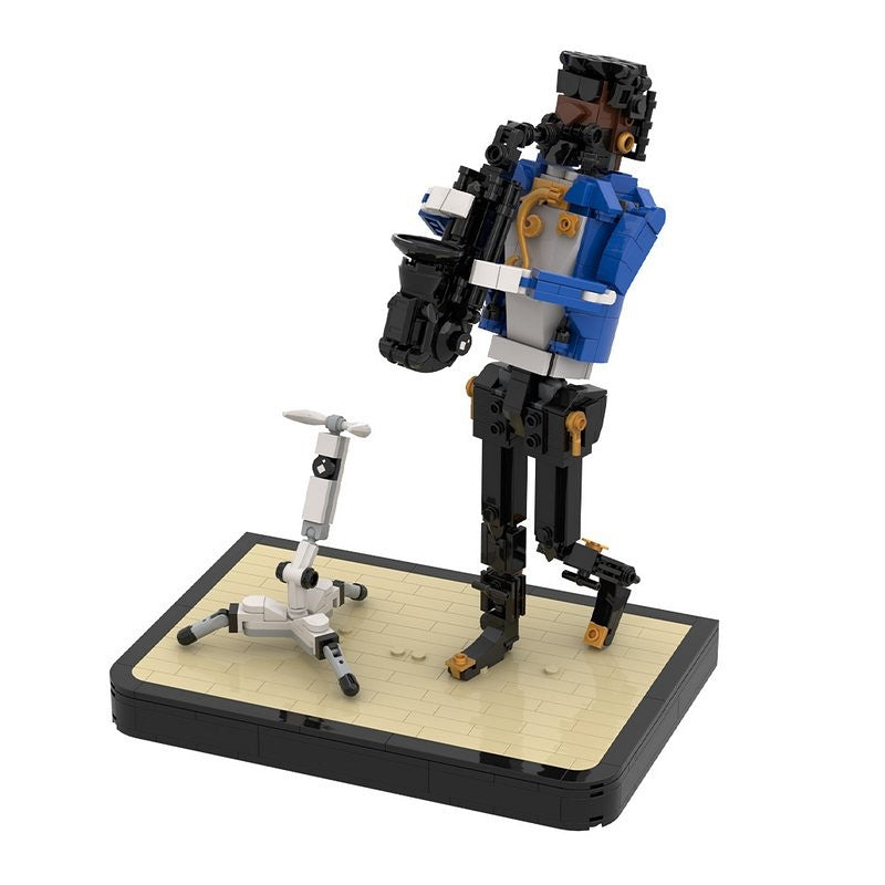Jazz Saxophonist MOC Figure Building Kit | Music Performance Display Model - 1