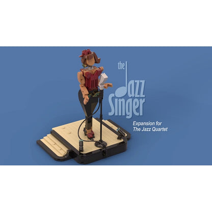 Jazz Singer MOC Building Kit | Vocalist Character & Modular Stage - 5