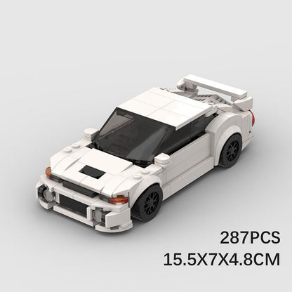 JDM Legend Evolution V Sports Car Building Kit | 8-Wide LEGO-Compatible MOC - 4